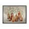 Stupell Industries Country Cotton Flower Stems in Glasses Brown Tan Painting Framed Wall Art